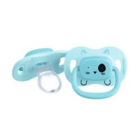 Пустушка силіконова реверсивна Bebe Confort Minimalistic Animals, 18-36 міс., 2 шт., блакитна (3104202030)