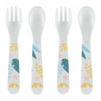 Набір пластикових столових приборів BEBE CONFORT Little Buddies, 4 шт. (3105209920) 