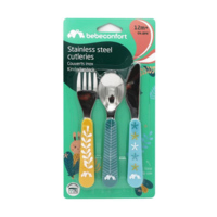 Набір металевих столових приборів BEBE CONFORT Little Buddies, 3 шт. (3105209910) 
