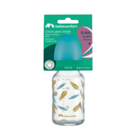 Скляна пляшечка для годування Bebe Confort Little Buddies з силіконовою соскою, 120 мл, 0-12 міс. (3102202050) 