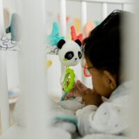 М'яка розвиваюча іграшка на коляску Fehn Панда (049145)