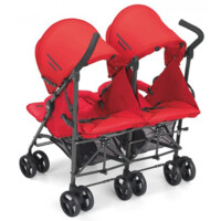 Коляска-трость для двойни CAM TWIN FLIP, красный (850/24)
