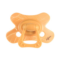 Пустушка силіконова Difrax Natural, 12+ міс., помаранчевий (804 Apricot_veins) 