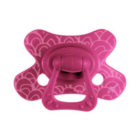 Пустушка силіконова Difrax Natural, 20+ міс., малиновий (803 Dahlia_arches) 