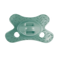 Пустушка силіконова Difrax Natural, світиться у темряві, 0-6 міс., м'ятний (123 Sage_sprinkles) 