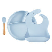 Силіконовий набір для годування MinikOiOi BLW Set II Mineral Blue (101070021) 