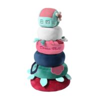 Розвивальна м'яка іграшка BabyOno Піраміда, рожева, від народження (1493) 