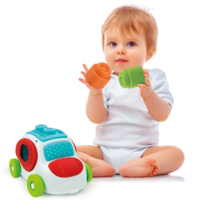 Машинка с конструктором Clementoni "Sensory Car", серия "Soft Clemmy", 8 деталей (17315)