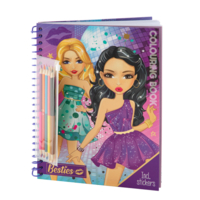 Розмальовка Besties з наліпками та олівцями (961002) 