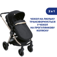 Коляска 2 в 1 Chicco Best Friend Pro Light Black Re-Lux (79866.56.04)