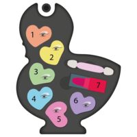 Дитячий набір косметики для макіяжу Clementoni "Lovely Make Up. Swan", серія "Crazy Chic" (18632)