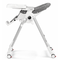 Стул Peg-Perego Prima Pappa Follow Me Wonder Grey, пятноустойчивый, серый (IH01000000WD53)