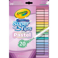 Набір фломастерів Crayola Supertips пастельні кольори, 20 шт. (58-7517) 