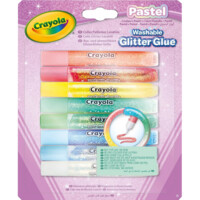 Декоративний липкий Crayola 3д маркер, пастельні кольори з блискітками, 8 шт. (69-3524) 