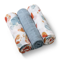 Хлопчатобумажные пеленки BabyOno, серые, 70 х 70 см, 3 шт. (348/07) 