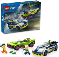 Конструктор LEGO City Преследование маслкара на полицейском автомобиле (60415) 
