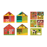 Розвиваючий 3Д набір Let's craft Навколишнє середовище Амбар (PSP-03)