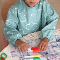 Нагрудник-фартух Beaba з рукавами, зелений (913577)