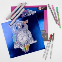 Раскраска антистресс SANTI Magic colors, металлик, 24 л. (742955)