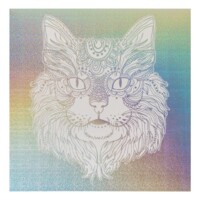 Раскраска антистресс SANTI Holographic Animals, серебряная, 24 л. (742956)