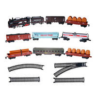 Іграшкова моторизована залізниця Big Motors з 9 вагонами (19033-8)