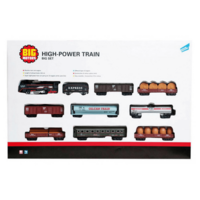 Іграшкова моторизована залізниця Big Motors з 9 вагонами (19033-8)