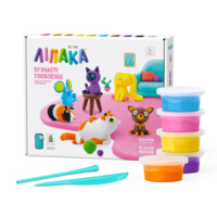 Меганабір пластиліну, що твердіє, Ліпака Пухнасті улюбленці (15023-UA01)