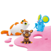 Набір пластиліну Ліпака Пухнасті улюбленці: Перський кіт, чихуахуа, мишка (60045-UA01)