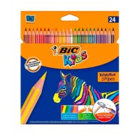 Олівці кольорові BIC Evolution Stripes 24 кольори (950525) 