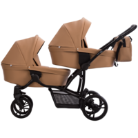 Коляска для двійні Bebetto 42 PRO 23, карамель (505.28.24.P23) 