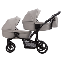 Коляска для двійні Bebetto 42 PRO 21, світло-сірий (505.28.24.P21) 