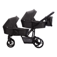 Коляска для двійні Bebetto B 42, графіт (505.28.24.022) 