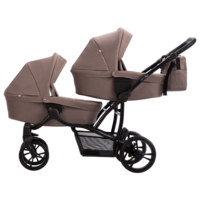 Коляска для двійні Bebetto B 42, коричневий (505.28.24.021) 