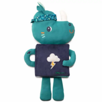 М'яка книга Lilliputiens Носоріг Маріус, світиться у темряві (83419) 