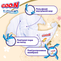 Підгузки Goo.N Premium Soft для дітей 3-6 кг, розмір 2S, на липучках, унісекс, 70 шт. (F1010101-153)