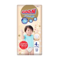 Підгузки Goo.N Premium Soft для дітей 9-14 кг, розмір 4L, на липучках, унісекс, 52 шт. (F1010101-155) 