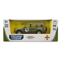 Автомодель TechnoDrive Шевроны Героев Mitsubishi Pajero 4WD Tubro 93 ОМБр (250283M)