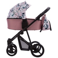 Коляска 2 в 1 Bebetto Flavio Flowers 02, розовый (503.12.22.F02)