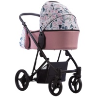 Коляска 2 в 1 Bebetto Flavio Flowers 02, розовый (503.12.22.F02)