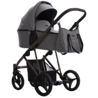 Коляска 2 в 1 Bebetto Flavio Choco 11, сірий льон (503.12.23.C11)