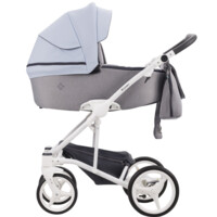 Коляска 2 в 1 Bebetto Torino 12, блакитний, біла рама (503.26.21.W12) 