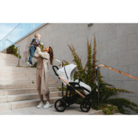 Прогулянкова коляска Bebetto Nico Estilo Pro 01 білий, мідна рама (503.23.23.P01)