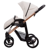 Прогулянкова коляска Bebetto Nico Estilo Pro 01 білий, мідна рама (503.23.23.P01)