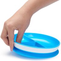 Тарелка на присоске Munchkin "Stay Put", голубая (27160.01)