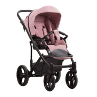 Дитячий візочок 2 в 1 Bebetto Magnum Lux 01 рожевий, чорна рама (503.31.20.L01)