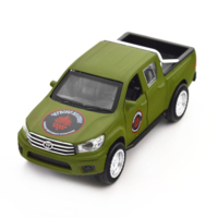 Автомодель TechnoDrive Шеврони Героїв Toyota Hilux Червона калина (KM6119) 