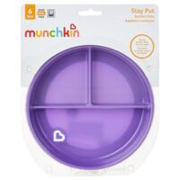Тарілка на присосці Munchkin "Stay Put", фіолетова (27160.03)