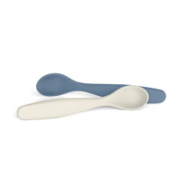 Набір дитячих ложок Suavinex Go natural, сіро-блакитний, 2 шт. (308048) 