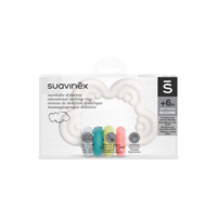 Прорезыватель Suavinex силиконовый с бряскальцем/мультицвет (401439)