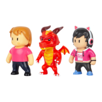 Набір колекціонних фігурок Stumble Guys Оператор Джина, Дракон Інферно, Міс Стамбл (SG2020-3)